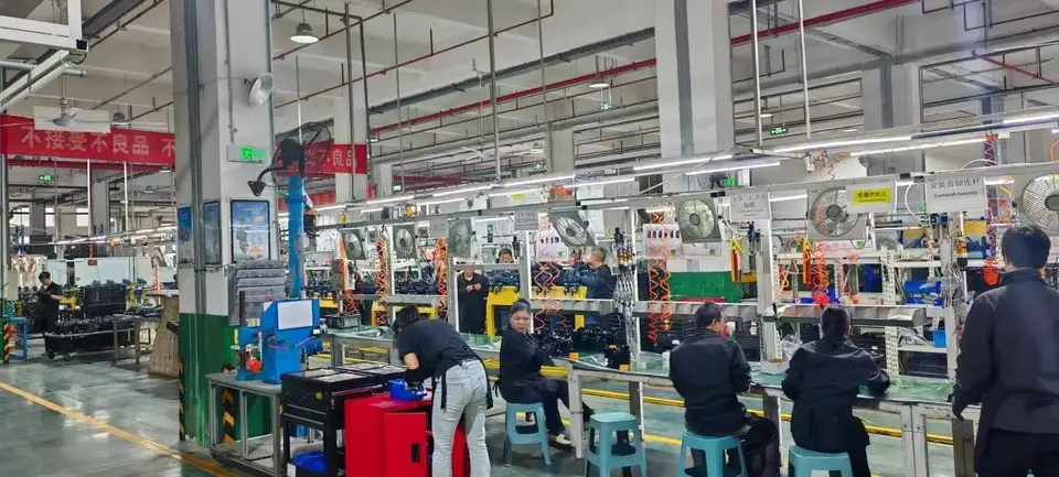 Engine assembly line at a partner plant in China