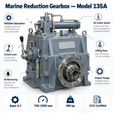 Advance 135A Marine Reduction Gearbox — Ratio 3:1