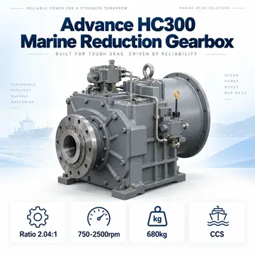 Advance HC300 Marine Reduction Gearbox — Ratio 2.04:1
