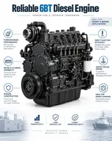 Cummins-Type 6BT Diesel Engine for Genset & Marine (80-210 HP)