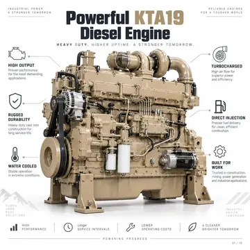 Cummins-Type KTA19-C600 Diesel Engine (448 kW / 600 HP)