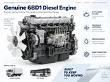 Genuine 6BD1 Diesel Engine (103 kW, 5.785 L)