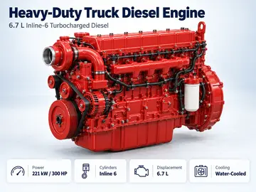 ISDe300 6-Cylinder Truck Diesel Engine (300 HP)