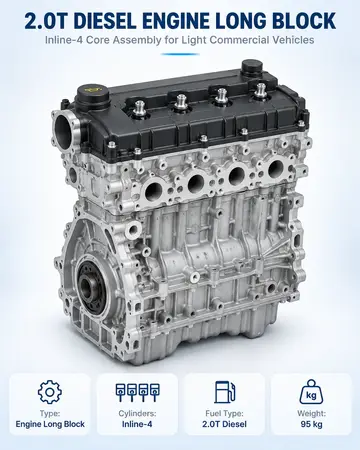 SC20M163.Q6A 2.0T Diesel Engine Long Block