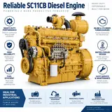 SDEC SC11CB Diesel Engine (114 kW)