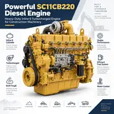 SDEC SC11CB220G2B1 Diesel Engine for Construction (162 kW)