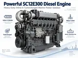 SDEC SC12E300.15CA1 Marine Diesel Engine (220 kW)