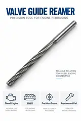 Valve Guide Reamer 3822490 (Engine Model 6HH1)