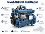 Weichai WD615G.240 Diesel Engine for Wheel Loaders (175 kW)