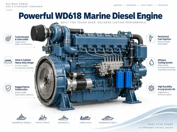 Weichai WD618.C-11 Marine Diesel Engine (258 kW)
