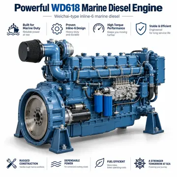 Weichai WD618.C1-1 Marine Diesel Engine (281 kW)