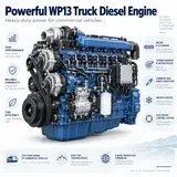 Weichai WP13.530E40 Truck Diesel Engine (390 kW / 530 hp)