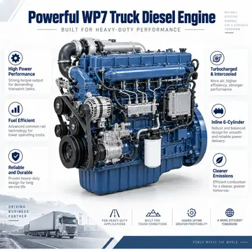 Weichai WP7.270E40 Truck Diesel Engine (199 kW / 270 hp)