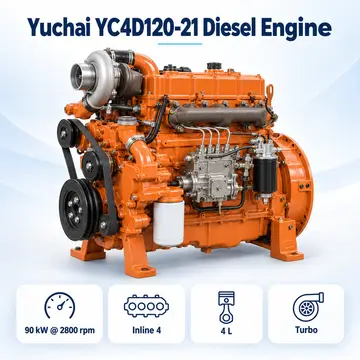 Yuchai YC4D120-21 Diesel Engine — 90 kW