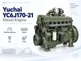 Yuchai YC6J170-21 Diesel Engine — 125 kW