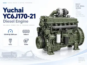 Yuchai YC6J170-21 Diesel Engine — 125 kW