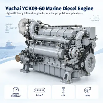Yuchai YCK09-60 Marine Diesel Engine — 294 kW