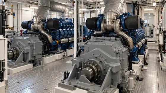 Twin 1000 HP Main Engines for a Harbour Tug