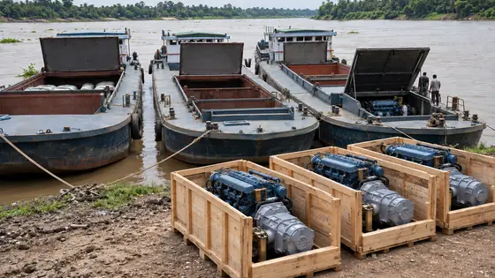 Inland Cargo Boat Fleet Standardised on 170 kW Weichai Engines