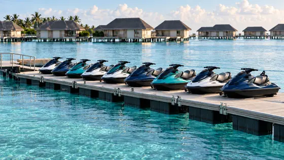 Resort Watercraft Fleet with Personal Watercraft and Tow-Sports Units