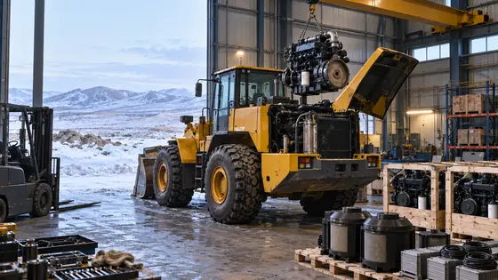 Wheel Loader and Haul Truck Engines for a Mining Contractor